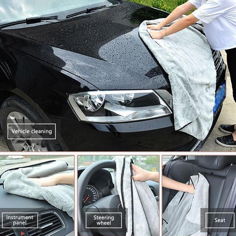 SEAMETAL Microfiber Towel Car Wash Accessories 120X50cm Super Absorbency Car Cleaning Cloth