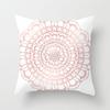 Popular Pink Marble Geometric Series Pillowcases, Home Fabric Sofa Cushion Covers