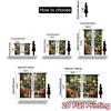 2pcs  Curtains Christmas tree gifts Chic Creative Curtains Polyester Easy Install Curtains Art Deco Festive Suitable for Bedroom