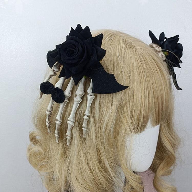 Hair Accessories Hairpin Skull Hand Hair Clips Barrette Hairpin for Halloween