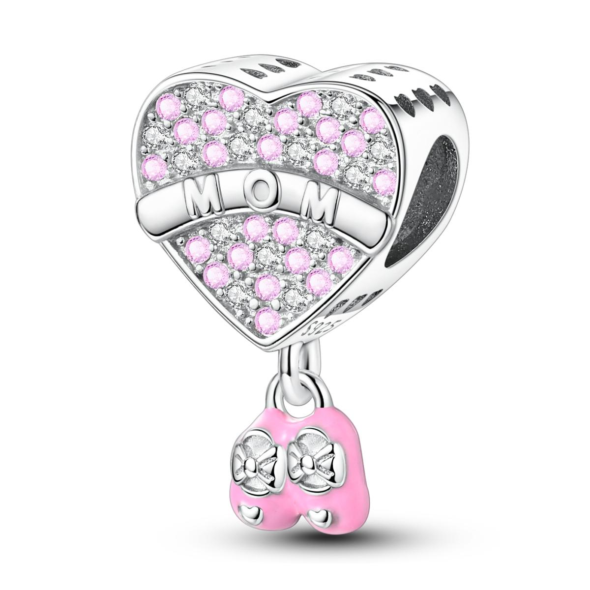 

925 Silver Charms Love Mom Mother Family Pendant Charms Beads Mother S Day Fit 925 Exquisite Bracelet Diy Woman Jewelry Gift