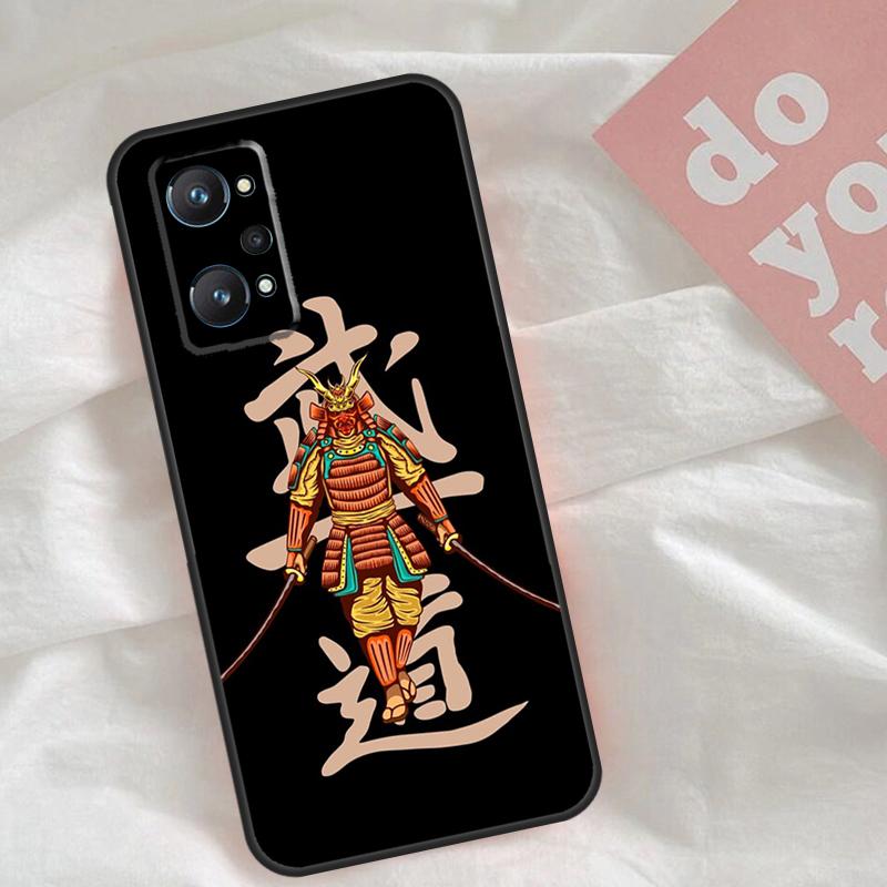 Samurai Oni Mask Case For Realme C51 C75 C63 C61 C55 C53 C35 C65 C67 C71 15 11 12 13 14 Pro Plus GT6 GT7 Pro