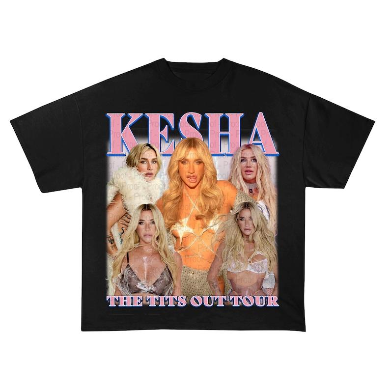 Kesha 2026 Concert Unisex T-Shirt, 2026 Kesha The Tits Out Tour Unisex T-Shirt M