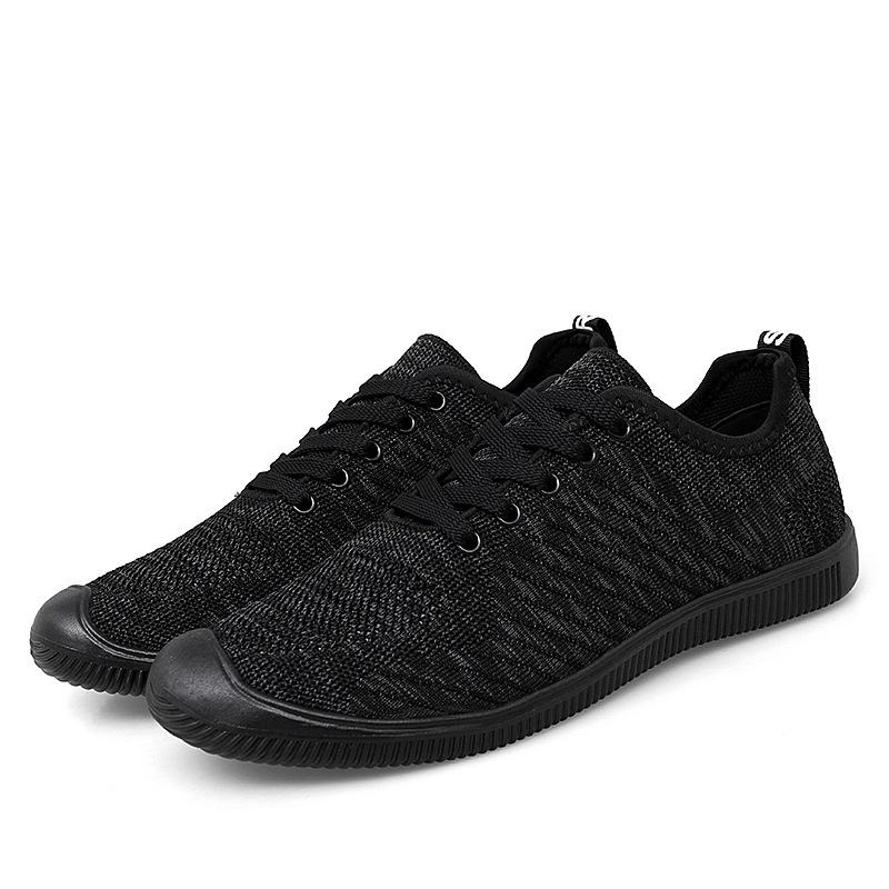 Spring and summer new ultra-light fly-woven lace-up soft bottom soft surface casual, comfortable and lightweight 39