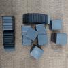 1pc Ebony Solid Wood Board Sandalwood Chip DIY Handmade Material Business Card Engraving Wooden Pendant Keychain