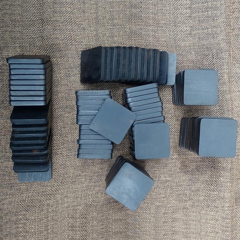 1pc Ebony Solid Wood Board Sandalwood Chip DIY Handmade Material Business Card Engraving Wooden Pendant Keychain