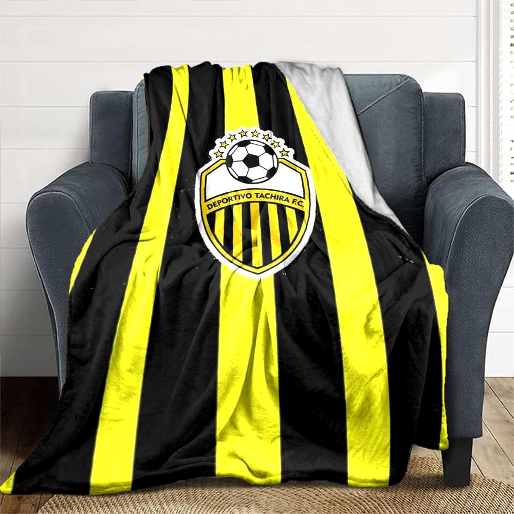 Deportivo Chicara FC Print Flannel Blanket High Quality Warm Comfortable Cover for All Seasons Perfect for Gifts Home Decor