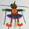 Halloween Witch Hanging Decor Outdoor Tree Climbing Witch with Red Bow Black Hat,Halloween Decorations for Porch Yard Display