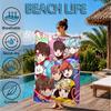 Colorful Cartoon Kpop Beach Towel, Microfiber Beach Towel, Perfect For Pool, Beach, Travel, Home Decor Beach Party Fan Gifts
