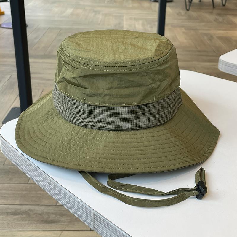 Summer Functional Wind Quick-drying Thin Bucket Hat Women Opening Breathable Sun Hat Outdoor Camping Mountaineering Sun Hat Men