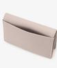 Afternoon Tea Living Business Card Case/Organizer HQ43, Genuine Leather Business Card Case with Flower Charm / Afternoon Tea PREMIUM, Light Gray