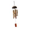 Bamboo Coconut Shell Wind Chimes Outdoor Bamboo Wind chimes  for Home Courtyard and Garden Decoration Light Colored