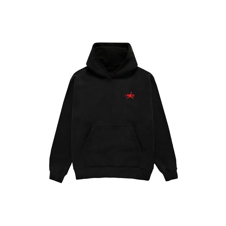 Air Jordan x Awake NY Fleece Hoodie Asia Sizing Black Red Men s FQ5444-010 M