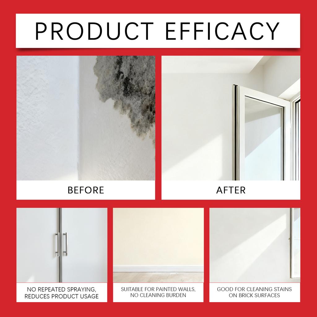 The No-rinse Stain Removal Spray Wall Cleaning Spray Is Suitable For Cleaning Stains Bathroom Tiles And Fiberglass 237ml