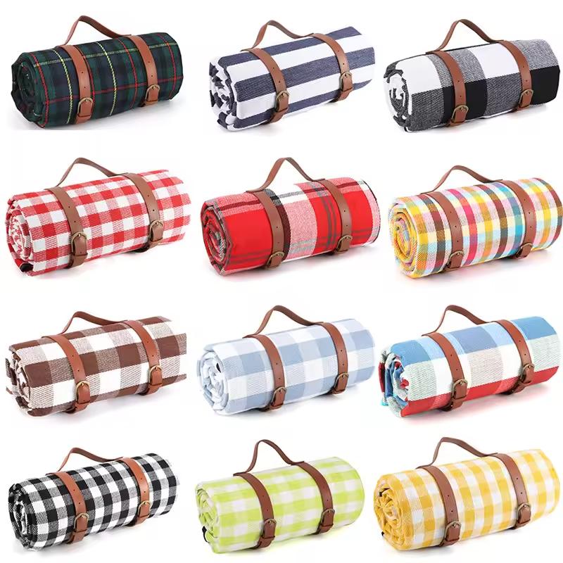 2x2m Outdoor Picnic Blanket Oversized Portable Waterproof Washable Heavy-Duty Oxford Material Durable Travel Mat