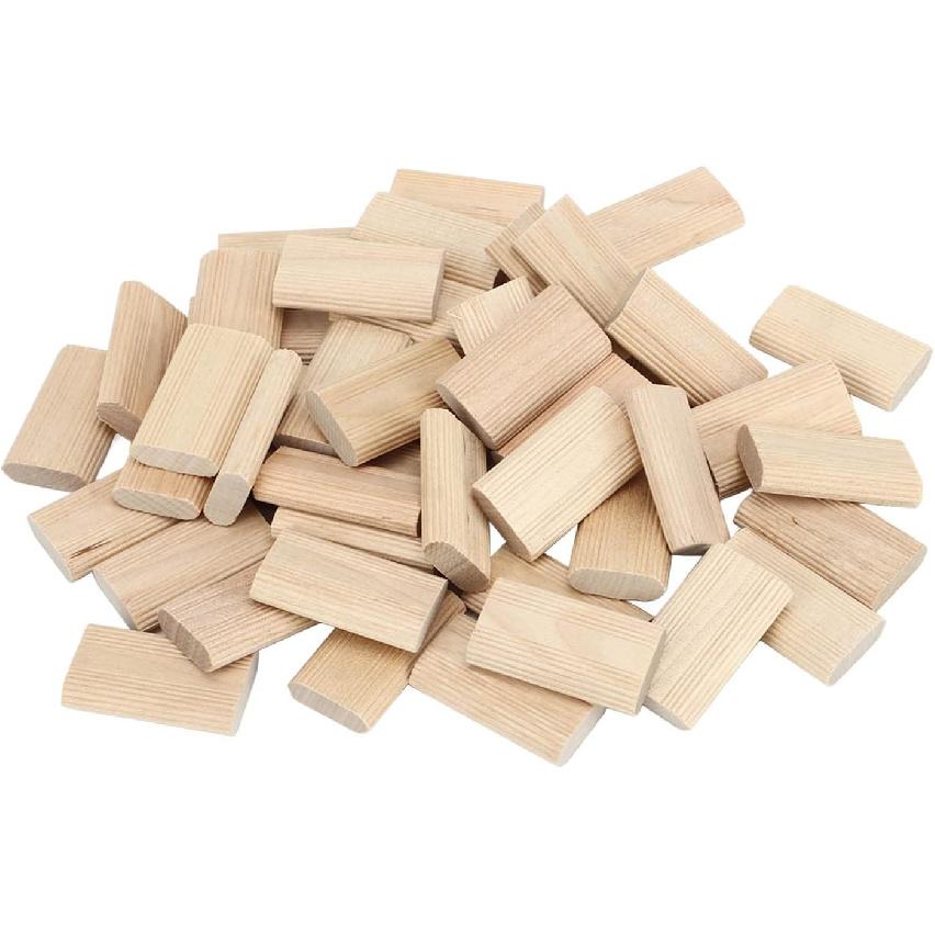 50Pcs Domino Tenon Beech Wood 8x40mm Loose Tenons Woodworking Accessory for Positioning Furniture DIY