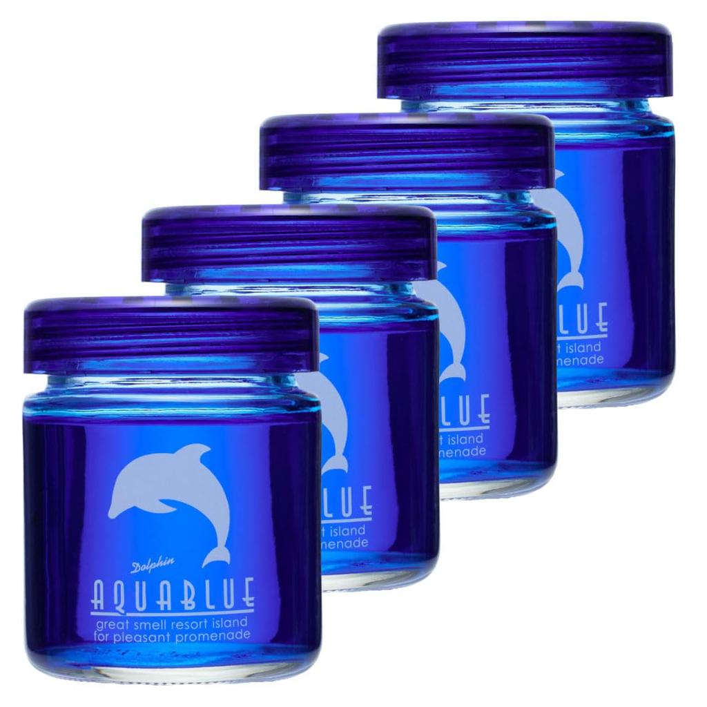 Oficiální auto Poppy King Size Akvamarínově modrý Osvěžovač vzduchu do auta Sada 4 kusů Vyrobeno v Japonsku Diamond Chemical [Marine Squash]