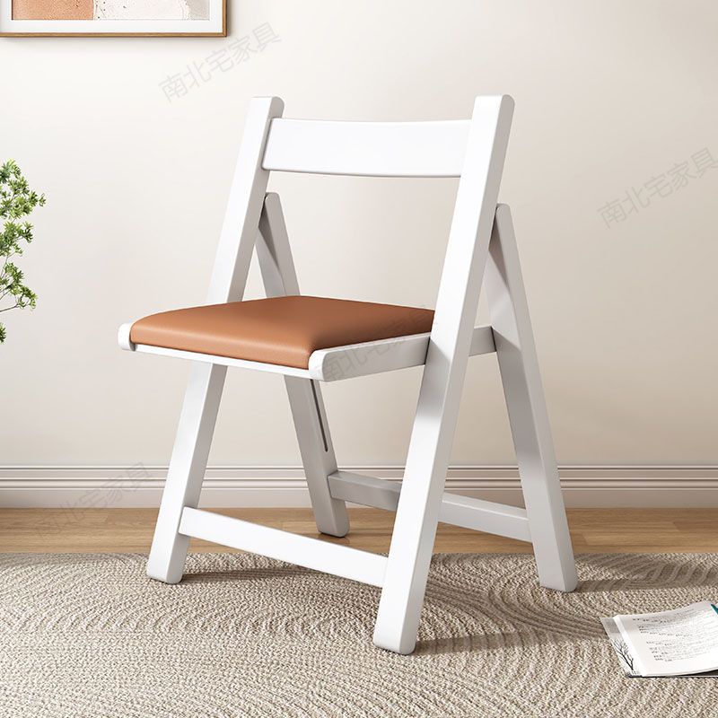 Складной стул из массива дерева - простой складной обеденный стул со спинкой, портативный для кухни, улицы и небольших помещений, мебель.