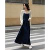 Demana Vintage Denim A-Line Adjustable Strap Dress