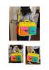 Color Block Large Capacity Travel Bag - Portable, Carry-On, Gym & Short Trip Handbag