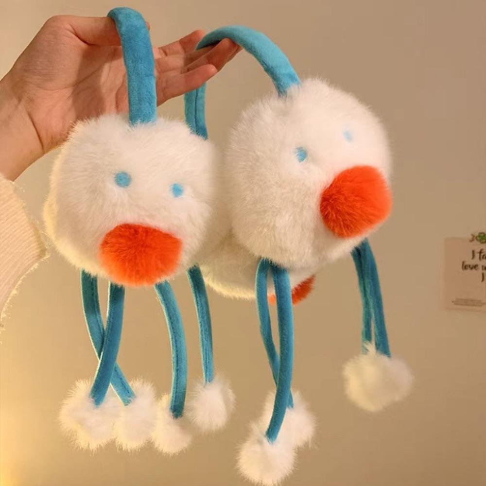

Thicken Plush Ear Warmer Soft Ear Cover Funny Ear Cap Outdoor snowman