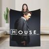 Dr. Gregory House Television Poster Blanket Warm Soft Plush Bedding Throws For Bedroom Travel Office Flannel Bedspread Bed Cover