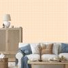 Geometric Rhombus Wallpaper Cream and White, Cream Background 50x1000