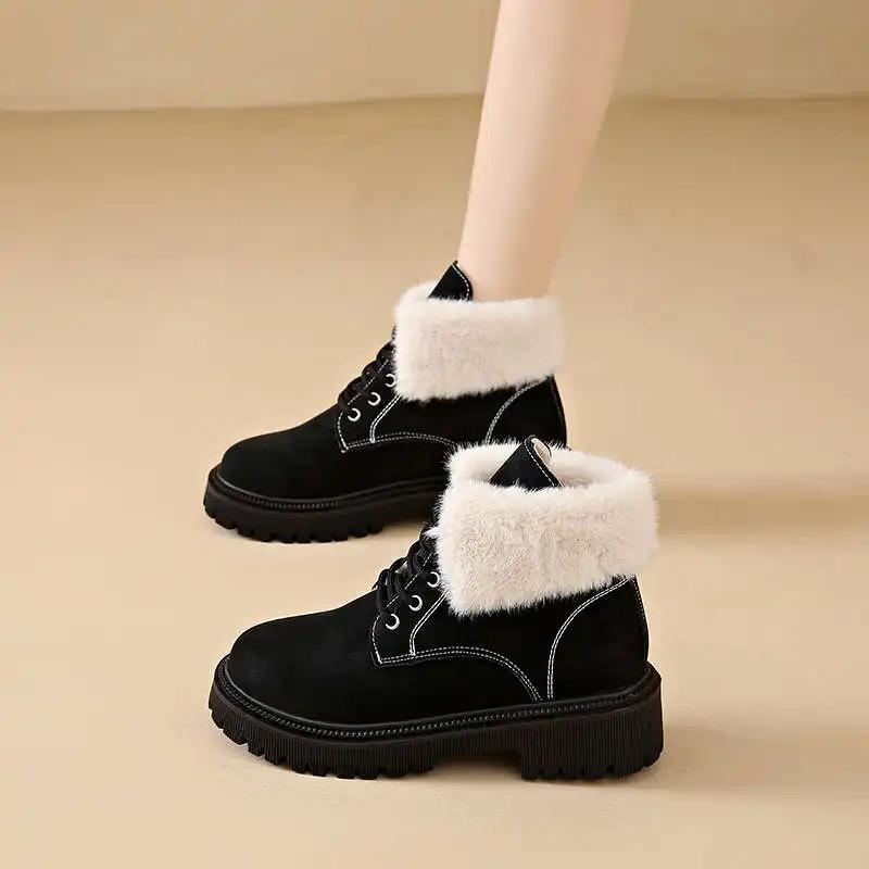 Fashion Autumn-spring Brown Women's Blue Boot Shoes Woman Boots Ankle Boots Woman Sneakers Sport Real Shors Brand Name Comfortable