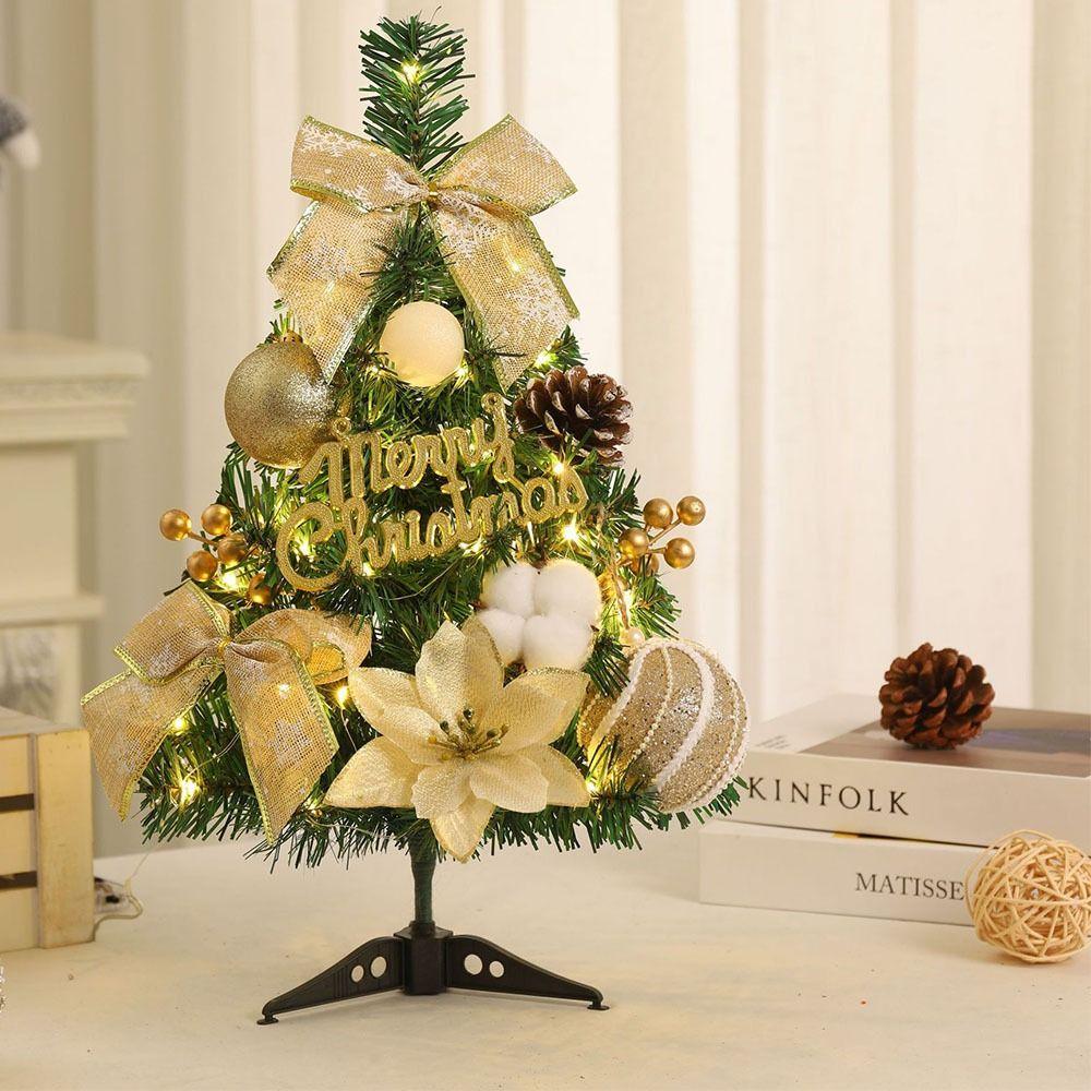 Mit LED-Licht Künstlicher Weihnachtsbaum Tannenzapfen Tisch-Kiefer Weihnachtsbaum Tischschmuck