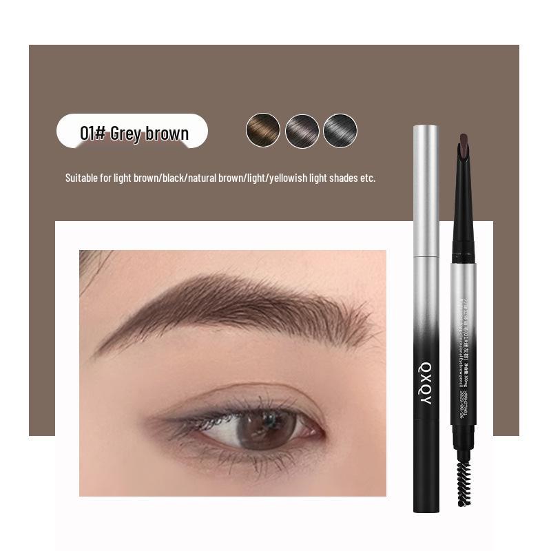 

QXQY Blade 3D Eyebrow Pencil: Natural strokes, long-lasting, waterproof and sweatproof, with dual ends for a 3D brow effect.