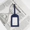 Premium PU Leather Luggage Tag with Stitching and Signature Card