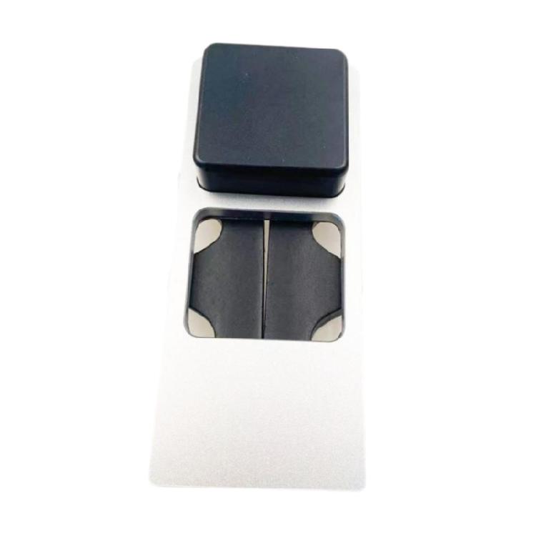 Space Saving Aluminum Cue Rack 4 Nonslip Slots Premium Leather Easy To Carry for Home Or Tournament Use