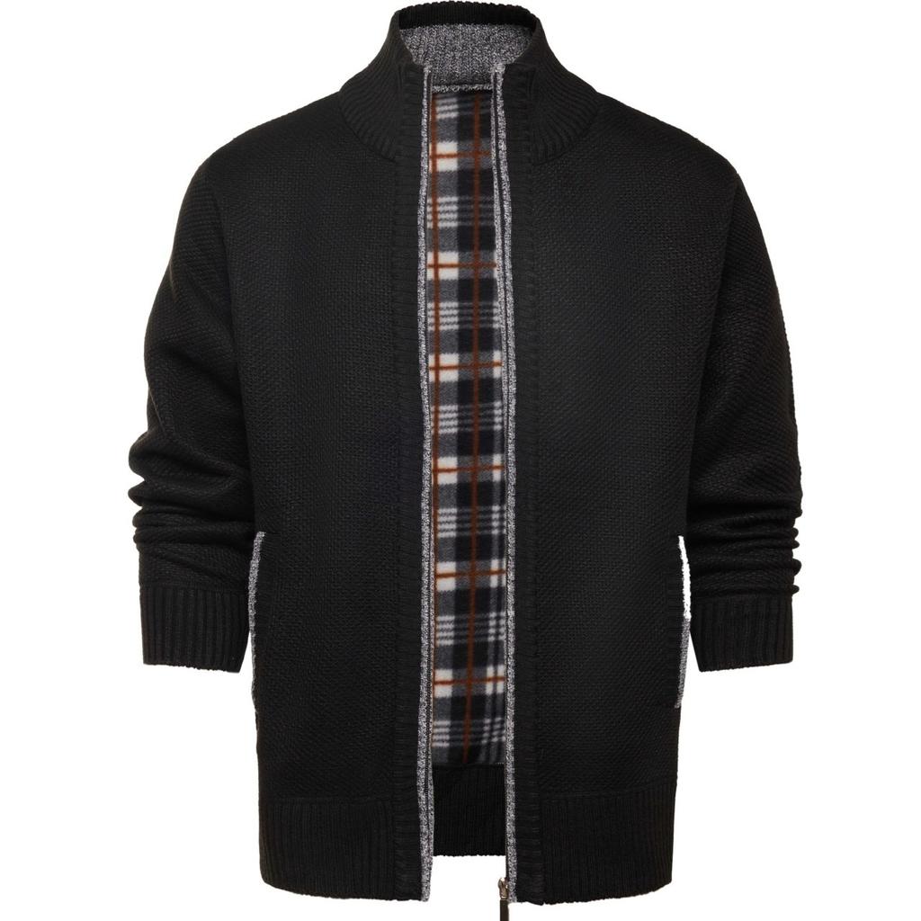 Podzim Zima Teplý Kardigan Pánský Fleecové Svetry Bundy na Zip Slim Fit Luxusní Značka Pletený Svetr Kabát Americký Dres