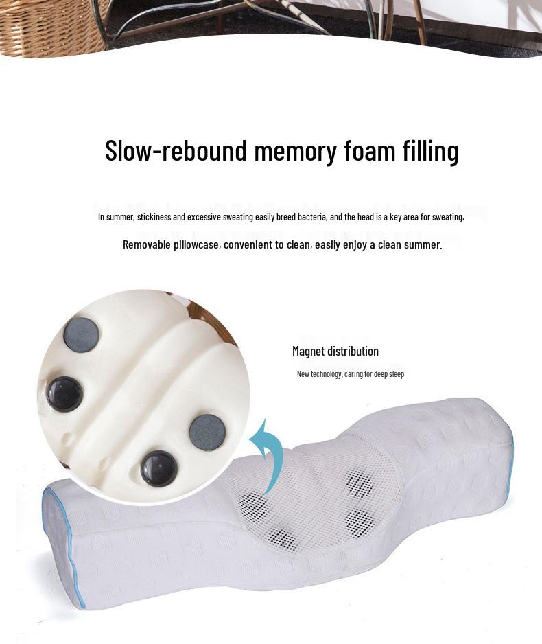 Mini Memory Foam Cervical Pillow for Neck Support and Spine Alignment