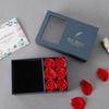 Window Opening Ring Box Eternal Flower Jewelry Gift Packaging Box  for Wife Mom Girlfriend