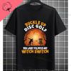 Lustiges Ich Liebe Es Wenn Meine Frau Mich Disc Golf Spielen Lässt Grafik T-Shirt 100% Baumwolle Kurzarm Humor Stil Lässiges Sport T-Shirt