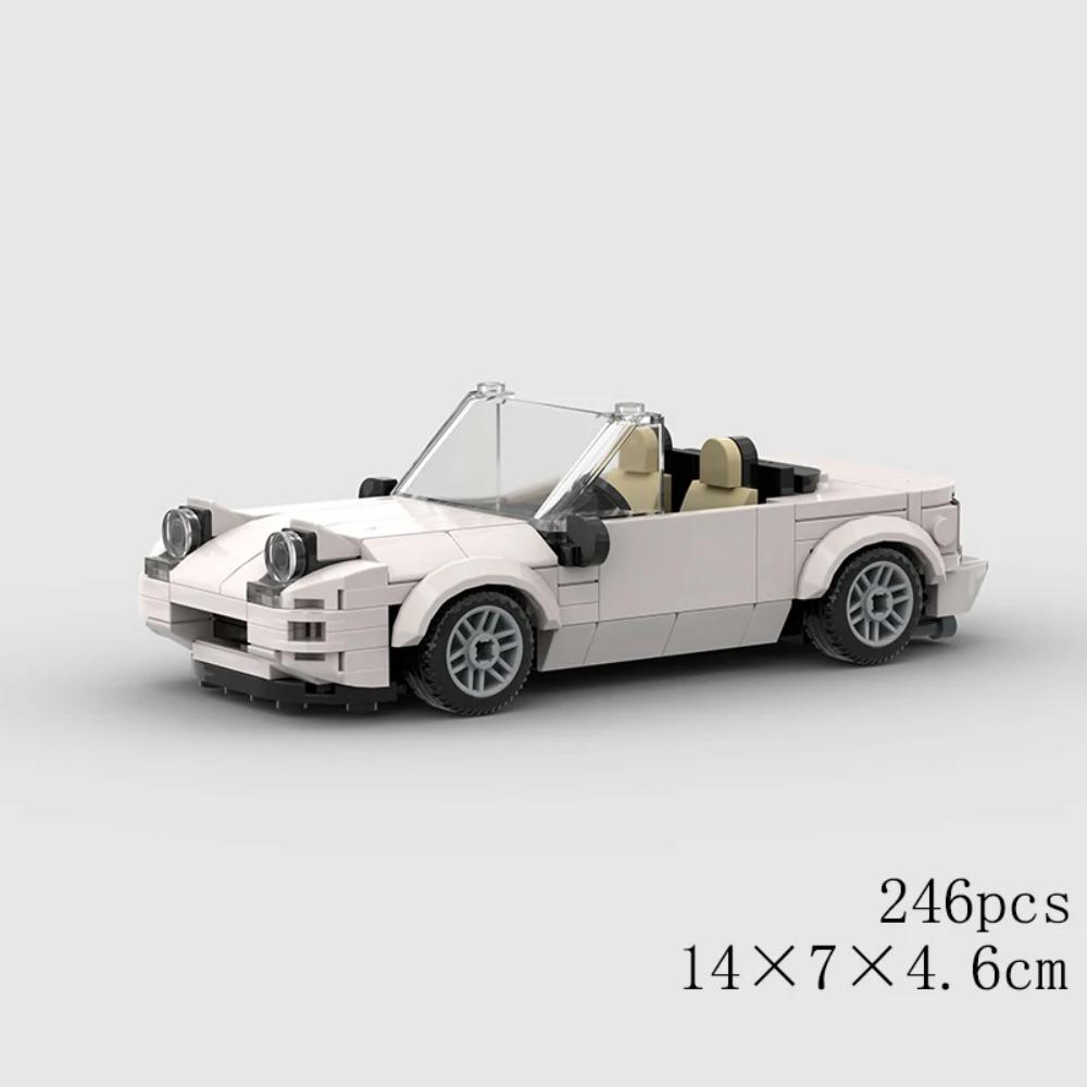 Model Mașină de Curse de Viteză în Oraș Blocuri de Construcție Cărămizi DIY MOC Jucărie Raliu Clasic Sport Vehicul Super Cursă Cadou de Crăciun tehnică