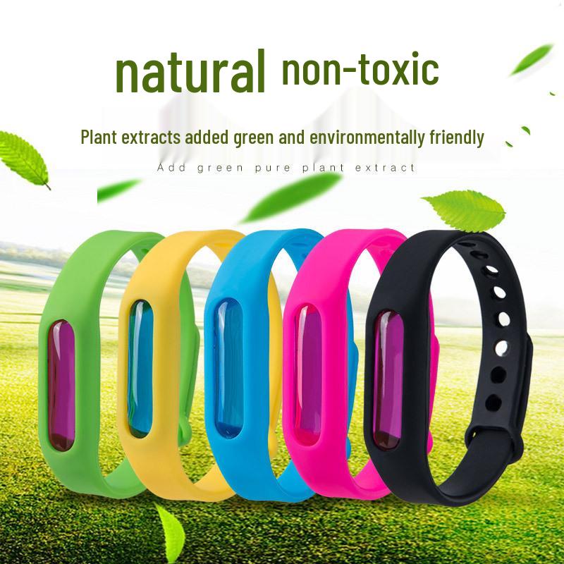 Portable Summer Silicone Mosquito Repellent Bracelet for Adults & Kids