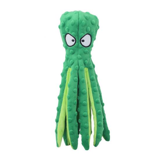 Plush Octopus Dog Chew Toy Small Medium Large Dog Cat Squeaky Stuffed Octopus Doll Indoor Outdoor Stress Relief Interactive Teething Toy Pet Supplies