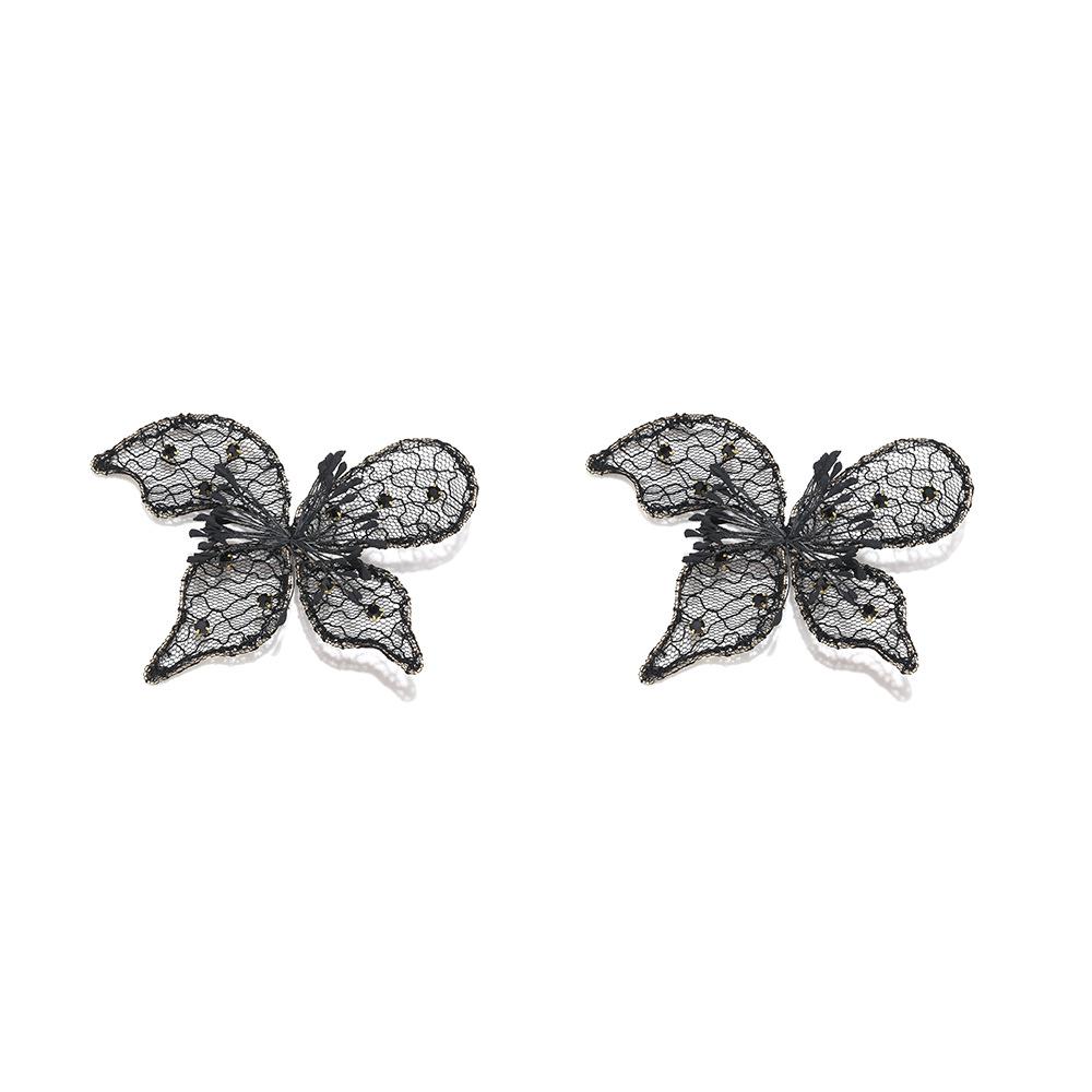 

Fashion Lace Exaggerated Butterfly Dangle Earrings ZAA New Elegant Charm Earrings Women Daily Zircon Accessories