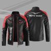 [Light and thin] Guzi leather jacket motorcycle windproof pu leather jacket men's jacket zipper top