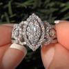 [Vintage Ring] Vintage Copper Engagement Ring | Elegant Promise Ring for Women, with Synthetic Zirconia Inlay, Ideal for Daily Wear and Gift-Giving, P