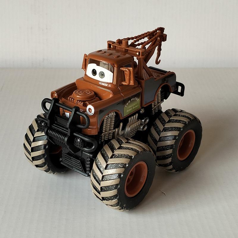 Pixar Cars Mater Lightning McQueen Jackson Storm Big Wheel Offroad Vehicle Pullback Force Cars Model Toys Birthday Gifts