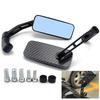 1 paar motorfiets achteruitkijkspiegel gemodificeerde zijspiegel met schroeven universele aluminium motorfiets achteruitkijkspiegel motorfiets accessoires