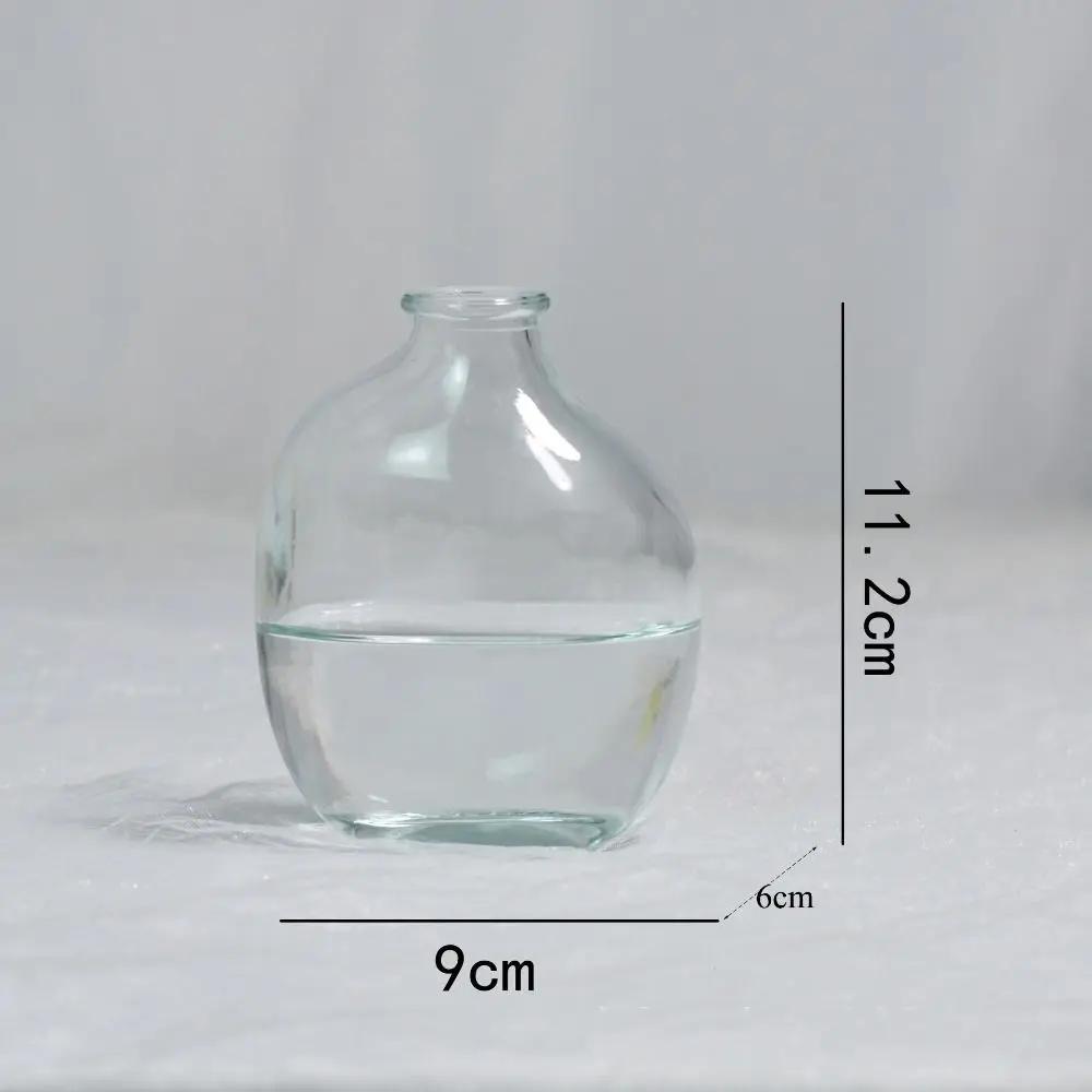 Moderne Farbverlauf Glas Blumenvase Mini Unregelmäßige Hydrokultur Vase Blumenarrangement Vase Ornamente Heimdekoration