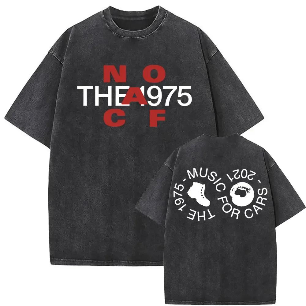 

Стирка Винтаж The 1975 about You Принт Футболка Быть смешным на иностранном языке Альбом Футболка Мужская Женская Футболка S