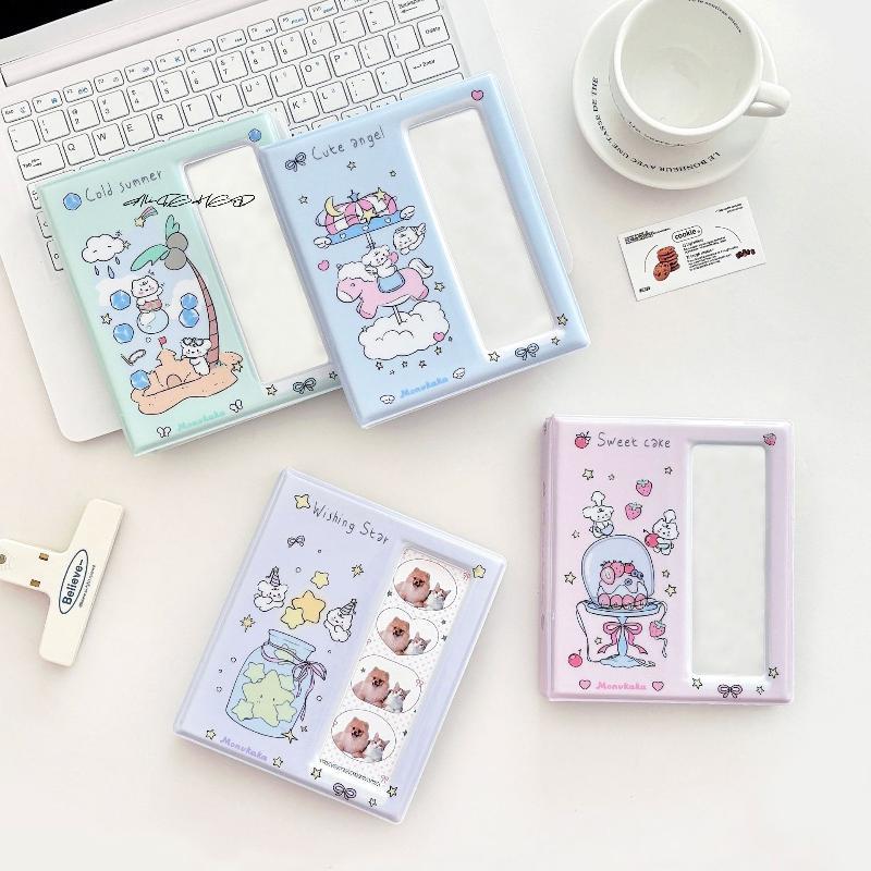 Cartoon Idol Photo Album with 20 Transparent Inner Pages for Photo Booth Photocard Supplies - Capacity for 20 Photos