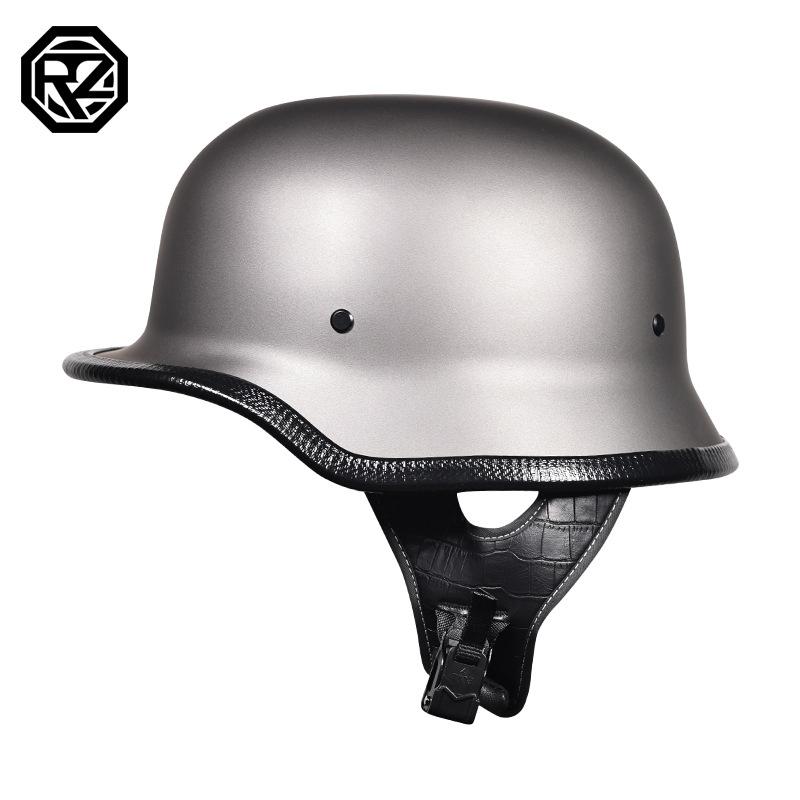 German Military Helmet Motorcycle Helmet Men's and Women's Half Helmets Helmets Cruise Locomotive Protection Riding Breathable Lightweight