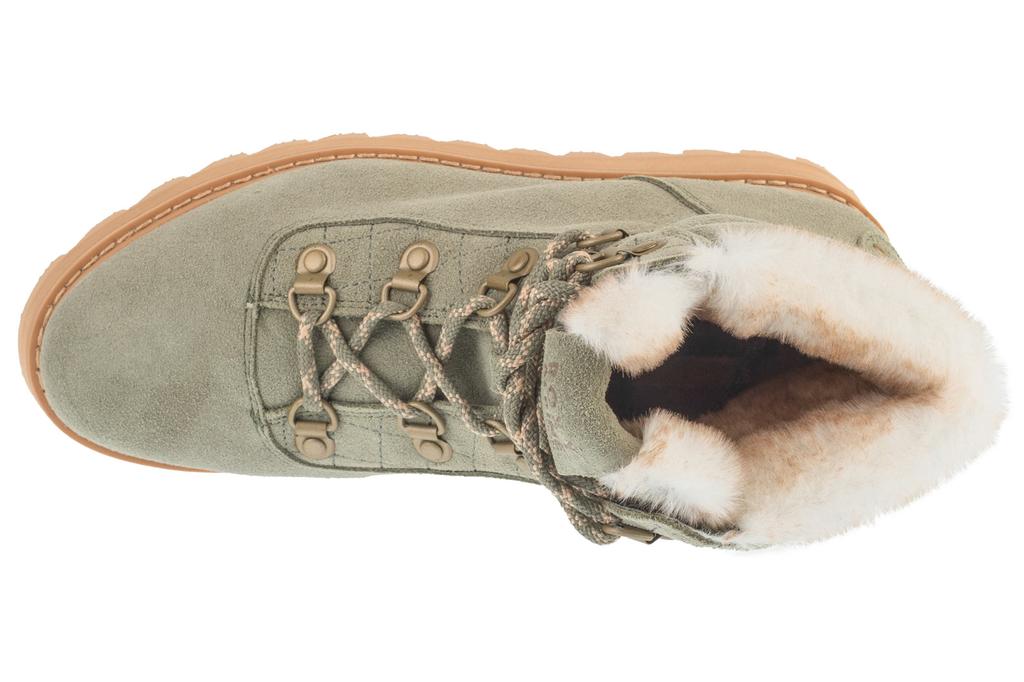 Roxy Bradie Lace Up Boots, Womens Green Hiking Boots