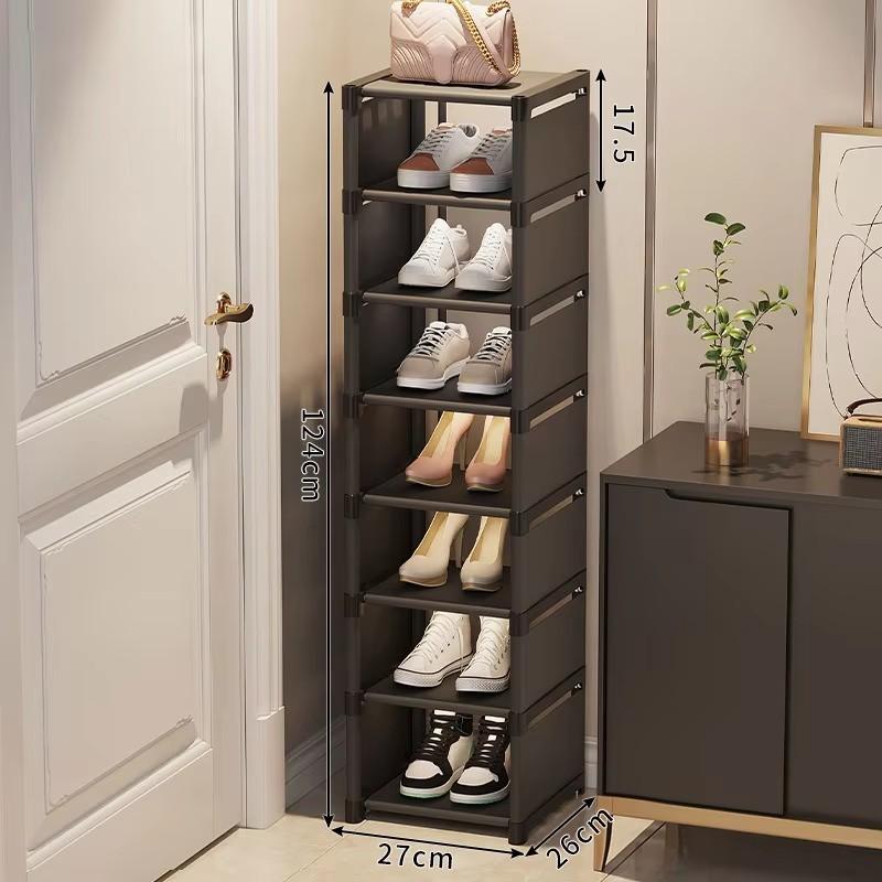 Shoe Rack Multi-layer Storage Rack Household Simple Door Entrance Indoor Dormitory Space Saving Small Apartment Shoe Cabinet